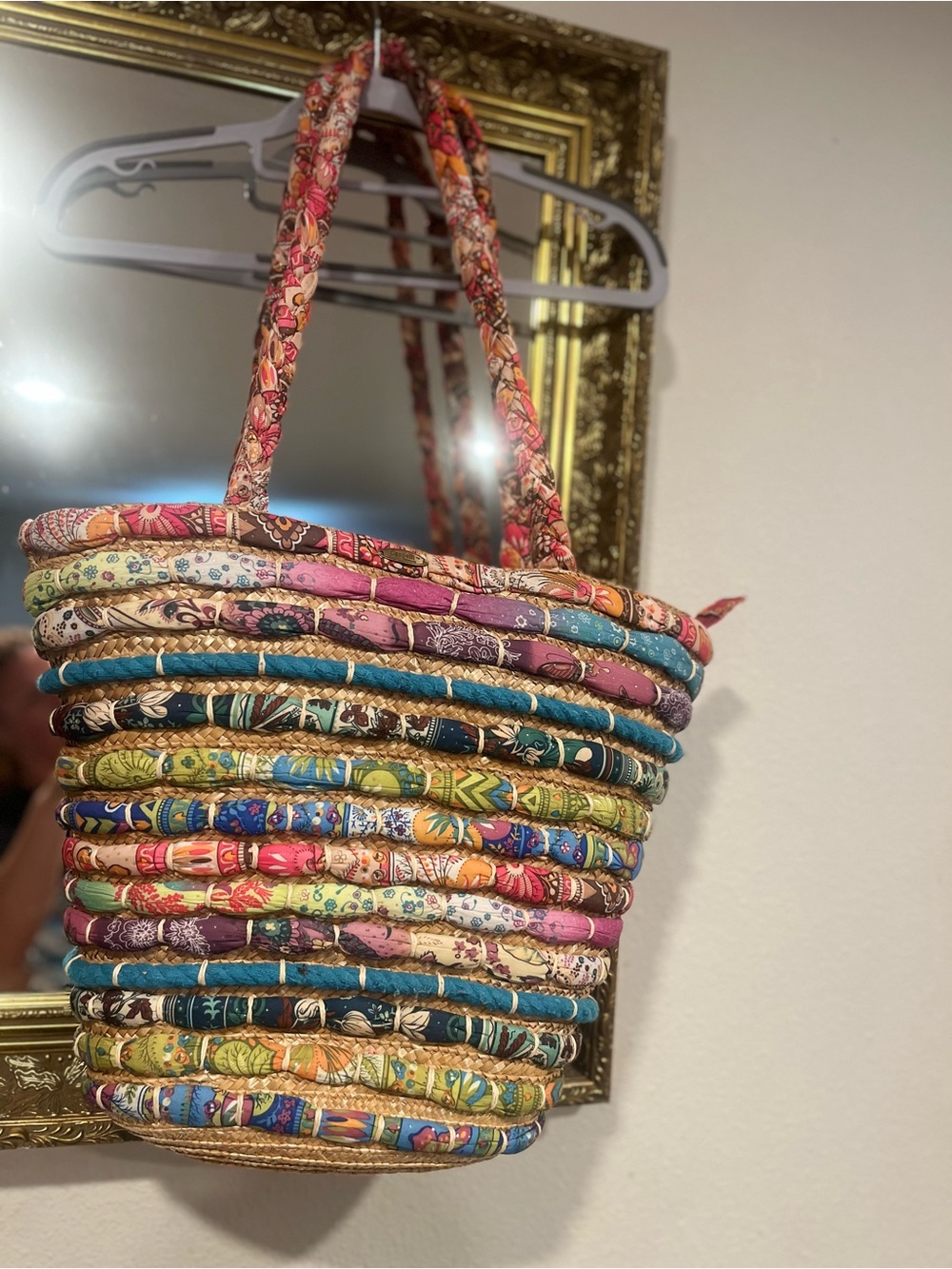 Cappelli Strawworld boho Bucket Tote Bag - Multicolor
